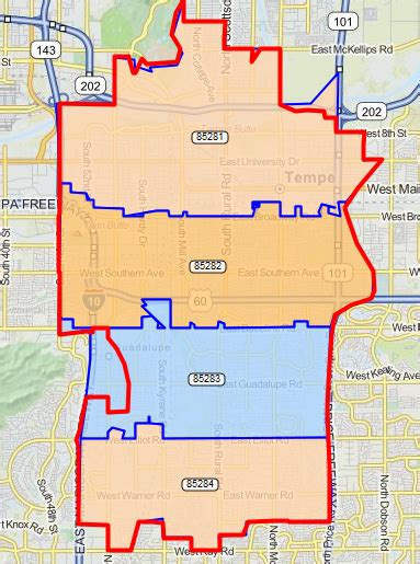 Tempe, AZ ZIP Codes, Map and Demographics